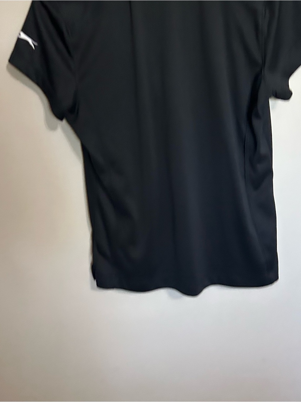 Slazenger Black Golf Polo Athletic Zip Front shirt - Picture 2 of 7